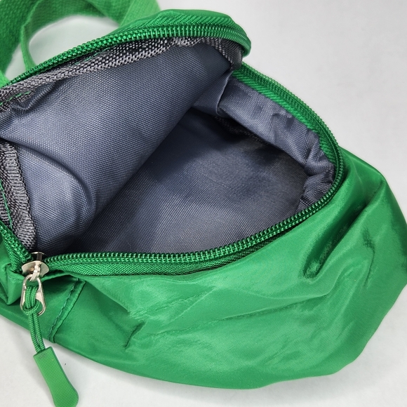 Green Smiley Face Camera Bag Mini Sling Style Backpack - Picture 2 of 5